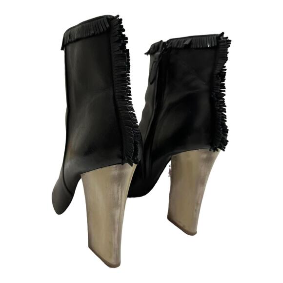 TORY BURCH Bandelier Fringed Leather‎ Ankle Boots size 8 $525 - Picture 4 of 8